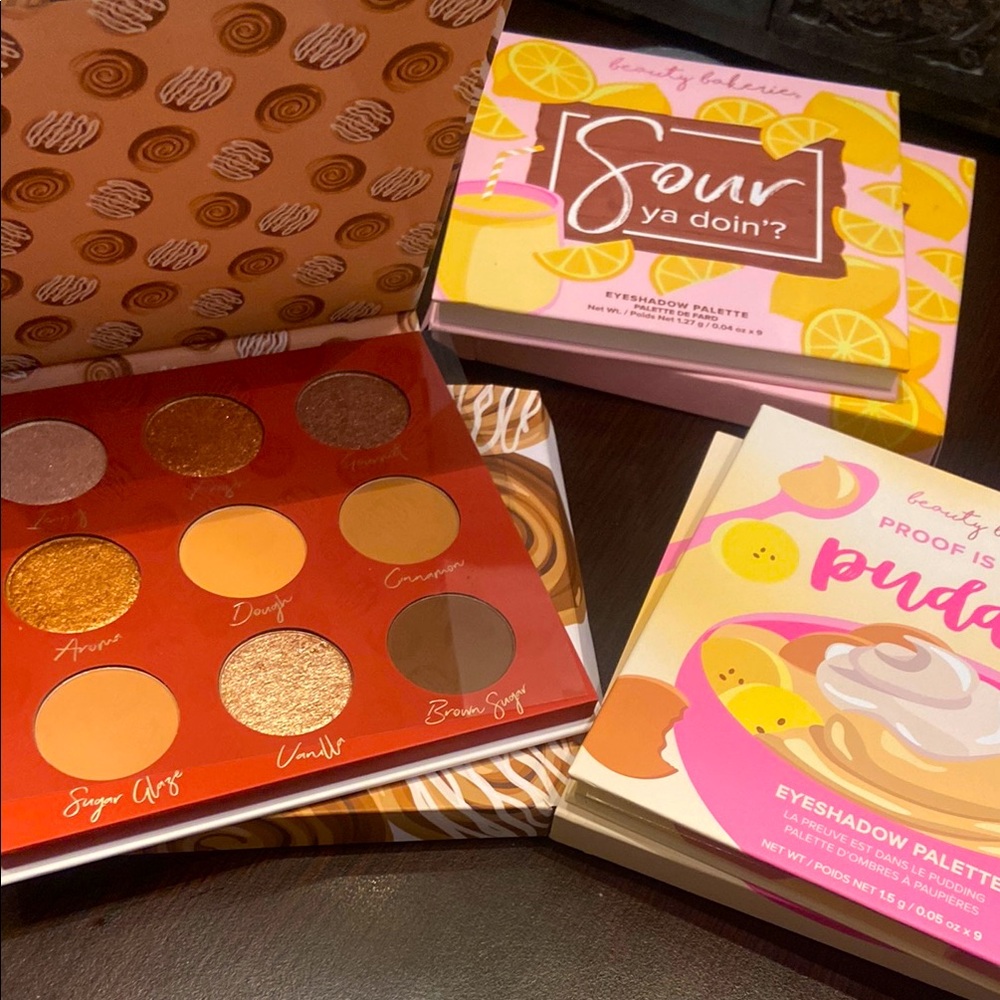 Beauty Bakerie Eyeshadow  Set - the chosen bun and Proof is in the Puddin' new